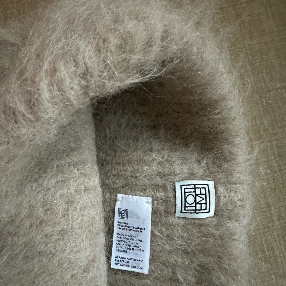 Toteme Alpaca Rib-Knit Beanie - Picture 3 of 3